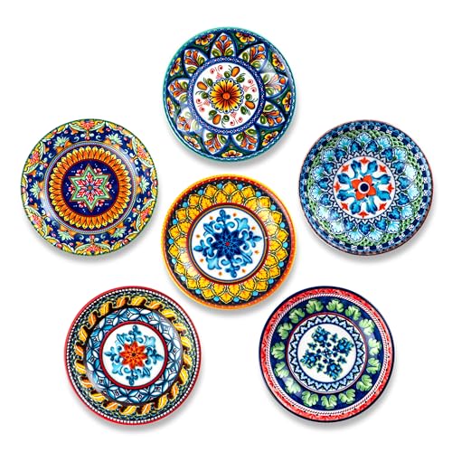 Besmeety Keramik 6x Dipschalen Set, Soja Saucenschälchen, Dip Schälchen, Tapas Schalen Set, Snackschalen, Sushi Set, Servierschalen, 10.3cm von Besmeety
