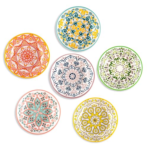 Besmeety Keramik 6x Dipschalen Set,Tapas Schalen Set, Soja Saucenschälchen, Dip Schälchen, Snackschalen, Sushi Set, Servierschalen, 10.3cm von Besmeety