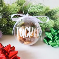 Hunde-Leckerli-Weihnachtskugel Mit Snacks, Weihnachtsgeschenk Für Hund, Weihnachtsschmuck Weihnachtskugeln von BespokeAvocado