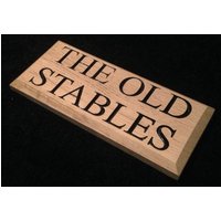 Solide Eiche Hauszeichen von BespokeEnglishGifts