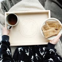 Frühstückstablett - Erster Vatertag Geschenk Für Papa Ihn Personalisiert Von Kleinen Kindern Teetablett Serviertablett von BespokeandOakCo