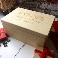 Personalisierte Heiligabend Box Für Babys - Hölzerne Erstes Weihnachten Geschenk Night Vor Holz von BespokeandOakCo