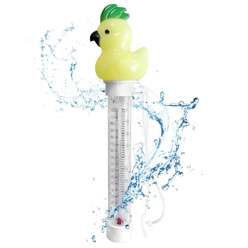 Besreey -Anzeige,Cartoon Thermometer Schwimmend | Doppelskala Präzise Temperaturkontrolle Für Schwimmfischbecken Spa Babyaquarien von Besreey