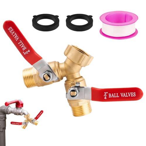 Besreey Gartenschlauchverteiler,Wasserhahnverteiler 2-Wege - Mit G 3/4 Gewinde Adapter Für Außenbewässerung Terrasse Gartennutzung Besreey Gartenschlauchverteiler,Wasserhahnverteiler 2-Wege - Mit G 3/4 Gewinde Adapter Für Außenbewässerung Terrasse Gartennutzung von Besreey