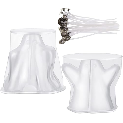 Besreey Halloween Kerzenformen, 2er Set Kerzenformen, Zement Optik Handwerk Für Party Deko Hausdekoration Tischdekoration Mittelpunkt Besreey Halloween Kerzenformen, 2er Set Kerzenformen, Zement Optik Handwerk Für Party Deko Hausdekoration Tischdekoration Mittelpunkt von Besreey