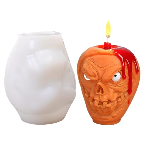 Besreey Halloween Resin Gießformen - Seifengussform Silikon | Einfache Entnahme Bastelform Für Epoxidharz Deko Halloween von Besreey