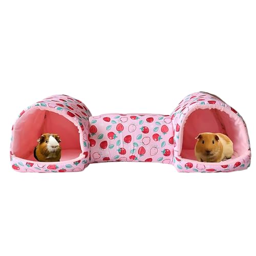 Besreey Hamster Versteck Tunnel,Waschbare Kleintier Röhren Spielzeug | rutschfeste Weiche Käfig Zubehör Für Frettchen Kaninchen Chinchillas Spielzeug Beschäftigung Nest von Besreey