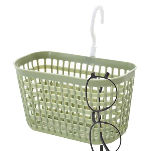 Besreey Hanging Korb | Atmungsaktivem Netzspeicherorganisator mit 360 ° Rotationshaken, Abflussfunktion Organizer -Tablett für Haushaltsvorräte, Haushaltsbadentübung mit hohlem Design von Besreey
