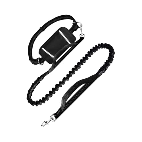 Besreey Hundespaziergang Seil | GEH- Und Führseil Mit Gürteltasche - Reflektierendes Verstellbares Hundegeschirr Für Laufen Wandern Und Outdoor-Aktivitäten von Besreey