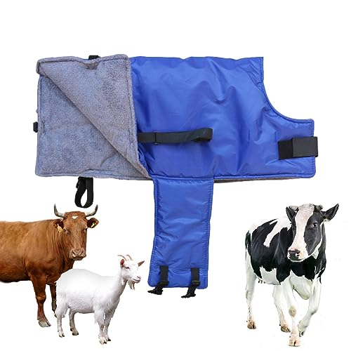 Besreey Kälberdecke - Ziegendecke - Wadendecke - Schafsdecke Wadenwarme Winddichter Kleidung Wadenschutzmantel Decke Wadenjacke Zum Warmhalten Kuh Verdickter Bauchschutz Winddicht von Besreey