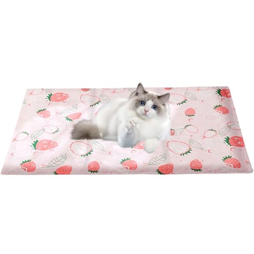 Besreey Kühlende Matten Für Katzen - rutschfeste Kühlende Matten Für Kätzchen - Schlafmatte Bettwäsche für Kätzchen Ruhe Schlafen - Und Reiseschlafkomfort Im Freien von Besreey
