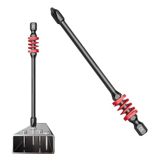 Besreey Magnetische Bohrbits Für Schrauben, Rutschfester Schraubendreher Mit Schlagfesten Einsätzen, Präzision Kreuzschlitz Für Schaft Mit Mutter Verlängerungsaufsatz von Besreey