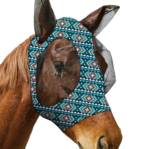 Besreey Maske Mit Ohren | Atmungsaktiver Fliegenschutz Für - Mesh Verstellbares Haustierzubehör Reitzubehör Für Heiße Temperaturen Besreey Maske Mit Ohren | Atmungsaktiver Fliegenschutz Für - Mesh Verstellbares Haustierzubehör Reitzubehör Für Heiße Temperaturen von Besreey