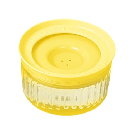 Besreey Spülwasserfester Hundenapf, 1800ml Trinkbrunnen Mit Schwimmendem Napf, Schwimmender Wasserspender, Für Mehrhundehaltung Hunde Reise Auto Fressnapf von Besreey