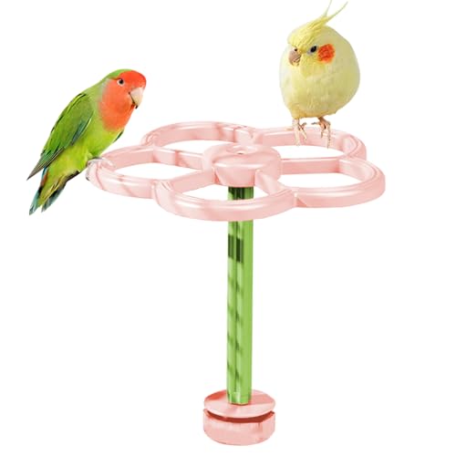 Besreey Vogel Sitzstange Für Käfig,Spielplatz Mit Windmühle Für Vögel | Interaktiver Vogelkäfig Spielstand Für Papageien, Sittiche Und Kanarienvögel Zur Krallenpflege von Besreey