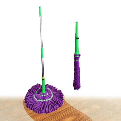 Besreey Wischmopp mit drehbarem Griff, 72 – 115 cm, Teleskop-Bodenwischer, saugfähig, Teleskop-Reinigungswerkzeug, für Beton, Krankenhaus, Garage, Fliesen, Badezimmer, Schlafzimmer, von Besreey