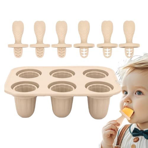 Besreey am Stiel Formen,6 Fächer Kinder formen | Wiederverwendbare Silikonform Für Selbstgemachte Gefrorene Leckereien Und Kreative Dessertzubereitung Besreey am Stiel Formen,6 Fächer Kinder formen | Wiederverwendbare Silikonform Für Selbstgemachte Gefrorene Leckereien Und Kreative Dessertzubereitung von Besreey