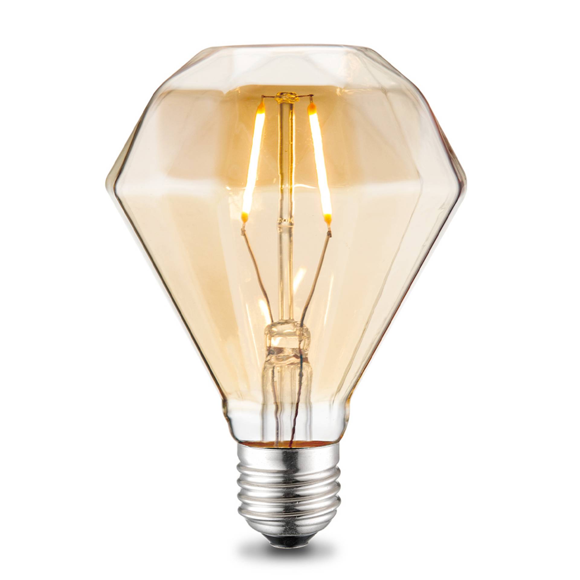 Besselink Licht LED-Leuchtmittel 'Diamond' amber E27 2W 160 lm dimmbar von Besselink Licht