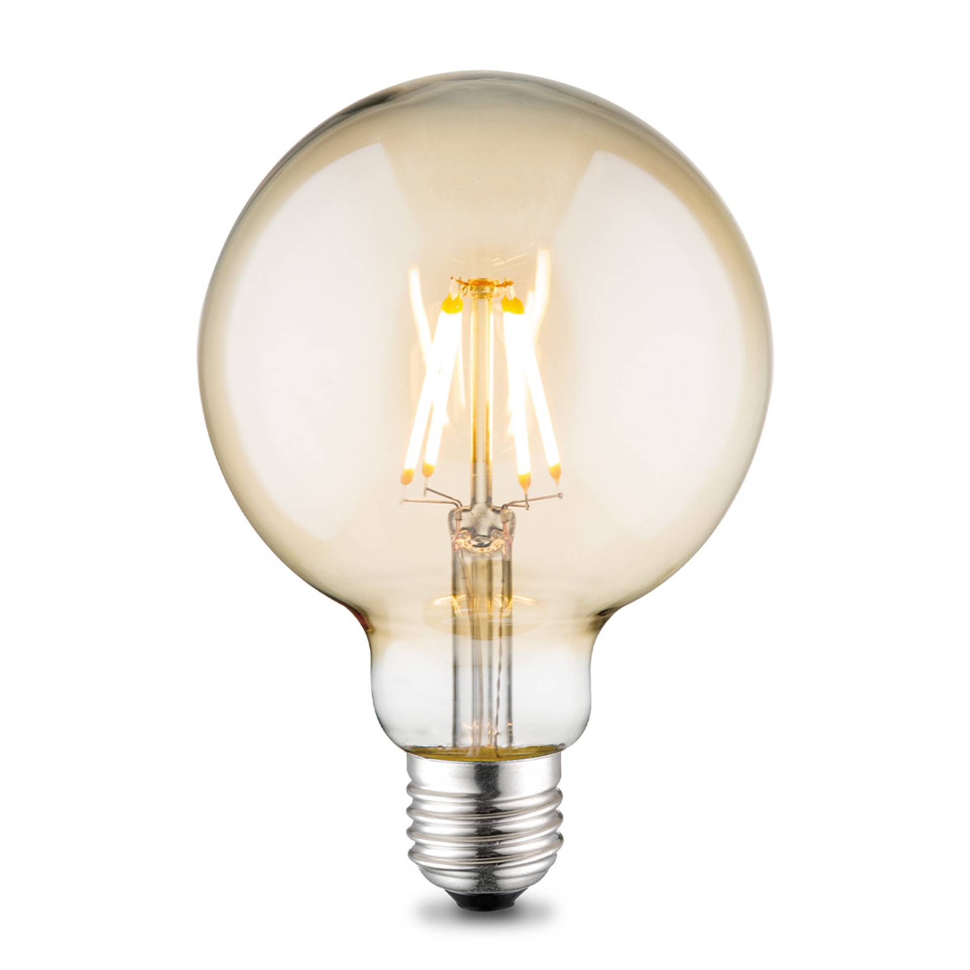 Besselink Licht LED-Leuchtmittel 'Globe Deco' amber E27 4W 330 lm dimmbar von Besselink Licht