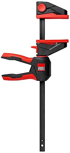 BESSEY Einhandzwinge mit drehbarem Griff EZ360-15, Spannweite 150 mm Ausladung 80 mm, einfaches Überkopfarbeiten, Innovativer 360° Dreh-Mechanismus, Gewicht 0,78 Kg von Bessey