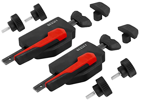 BESSEY Waagrechtniederzugspanner WNS-SET-MFT, für Multifunktionstische, schnelle Fixierung, kein abheben von der Tischplatte, 20 mm Durchmesser, Gewicht 0,81 Kg von Bessey