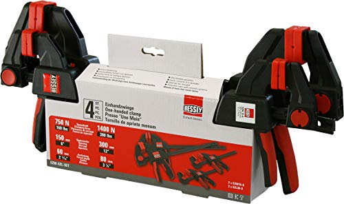 Bessey Einhandzwingen-Set EZM 4-teilig von Bessey