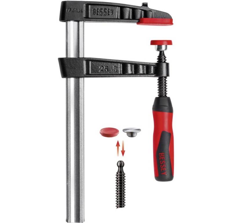 Bessey Schraubzwinge Temperguss-Schraubzwinge TG-2K, max. Spannweite mm: 120 Bessey TG12-2K von Bessey