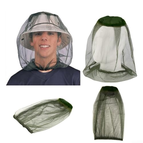 3er-Pack Reisekopfnetz mit Netz-Design für Bienen- und Insektenschutz beim Camping oder Angeln von Besshepplo