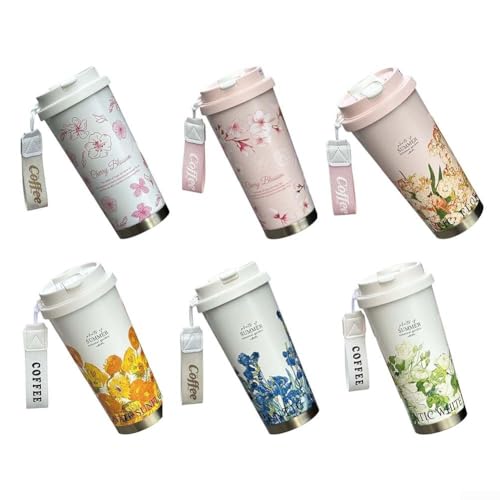 500 ml Edelstahl-Reisebecher, doppelwandige Isolierung, hält Getränke auf der richtigen Temperatur (D) von Besshepplo