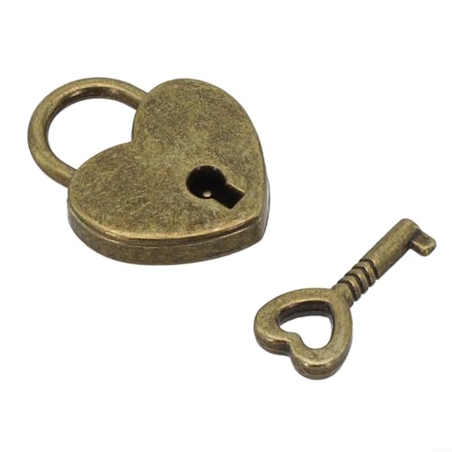 Ästhetisch geschnitzte Bronze-Scharniere mit Vorhängeschloss, geeignet für verschiedene kleine Box-Anwendungen (Vorhängeschloss) von Besshepplo