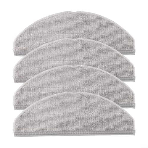 Besshepplo 1 x Ersatz-Mikrofaser-Wischmopp, wiederverwendbare Reinigungstücher, Mikrofasern, Reinigungstücher für L60 Roboter-Staubsauger, Ersatz-Mopptücher für EufyL60 (4 Stück) von Besshepplo