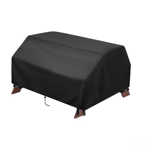 Besshepplo 420D Oxford Stoff Outdoor Picknicktischabdeckung Wasserdicht mit verstellbarer Schnur Windabweisend für 3-in-1 Sandwasser-Aktivitätstisch 102 × 102 × 53,2 cm schwarz von Besshepplo