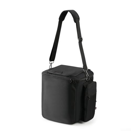 Besshepplo 600D Nylon-Tragetasche für JBL für Partybox Essential tragbare Reisetasche mit Mikrofonhalter, stoßfeste Aufbewahrungsbox für Lautsprecher-Zubehör von Besshepplo