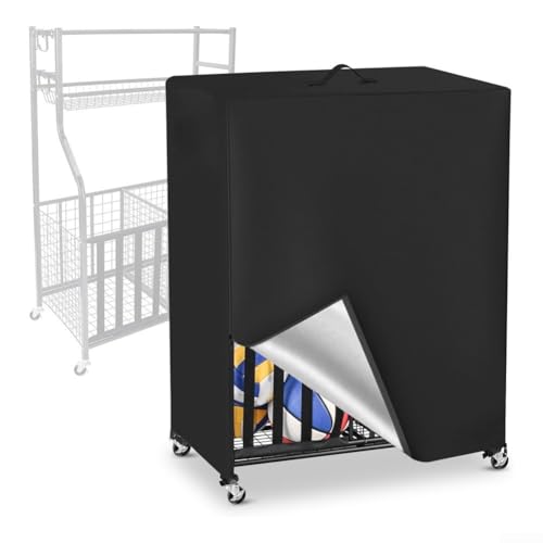 Besshepplo Basketball-Rack-Abdeckung, 420D/210D Oxford-Gewebe, doppelseitige PVC-Beschichtung, seitlicher Reißverschluss, Abdeckung mit seitlichem Reißverschluss für Outdoor-Garage, Sport (420D Besshepplo Basketball-Rack-Abdeckung, 420D/210D Oxford-Gewebe, doppelseitige PVC-Beschichtung, seitlicher Reißverschluss, Abdeckung mit seitlichem Reißverschluss für Outdoor-Garage, Sport (420D von Besshepplo