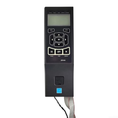 Besshepplo Frontbedienfeld Thermodrucker Display Bedienfeld LCD Bildschirm Modul für Zebras ZT410 Industrie Etikettendrucker ABS Schwarz P1053204-001 von Besshepplo