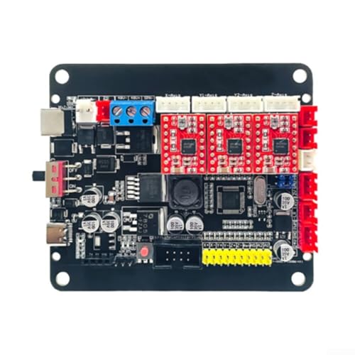 Besshepplo Für GRBL 3-Achsen-CNC-Controller-Board 32-Bit-Schrittmotor-Antrieb für Graviermaschine Router mit A4988-Treiber-USB-Kabel Dual-Y-Achsenunterstützung von Besshepplo