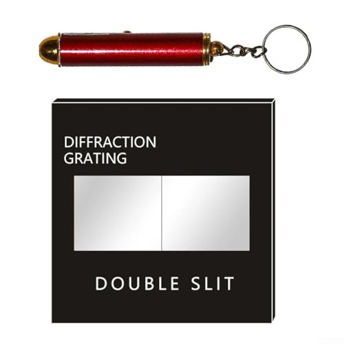 Besshepplo Glas-Beugungsgitter Getriebe-Beugungsgitter Spektroskopisches Analysewerkzeug Wellenlängenbereich 200-2000 NM für Laborgeräte (0,08 mm + Stift) von Besshepplo