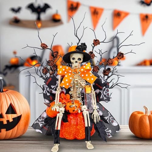 Besshepplo Halloween Skelett Kürbis Fenster Display Ostern Party Horror Atmosphäre Schädel toter Ast Dekoration Skelett Kürbis Besshepplo Halloween Skelett Kürbis Fenster Display Ostern Party Horror Atmosphäre Schädel toter Ast Dekoration Skelett Kürbis von Besshepplo