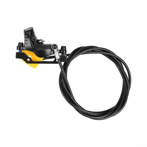 Besshepplo Hydraulische Scheibenbremsen mit 4 Kolben für KuKirin G1Pro G2 G2Pro G2Max G2Master G3pro Scooter links vorne rechts hinten Bremskit (rechts hinten schwarz und gelb) von Besshepplo