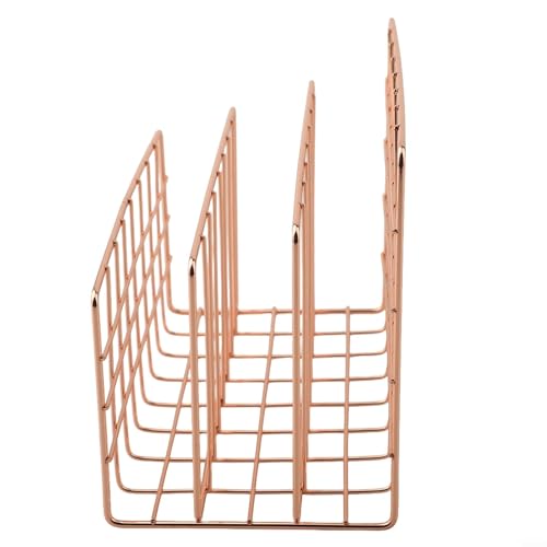 Besshepplo Moderner vertikaler Aktenhalter für optimale Effizienz und Stil (Gold (Roségold (groß)) von Besshepplo
