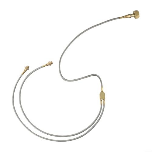 Besshepplo Outdoor Camping Kocher Gastank Anschluss Doppelkopf Verbindungsleitung 130cm Messing Schlauch für BBQ Picknick Kochen Dual Herd Adapter Sicherheitsventil Besshepplo Outdoor Camping Kocher Gastank Anschluss Doppelkopf Verbindungsleitung 130cm Messing Schlauch für BBQ Picknick Kochen Dual Herd Adapter Sicherheitsventil von Besshepplo