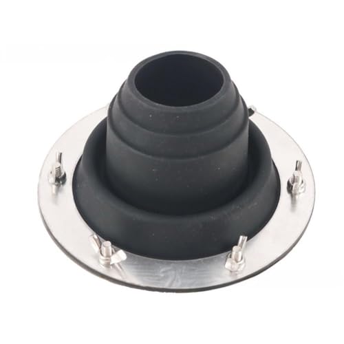 Besshepplo Silikon-Isolationsabdeckung für Zelt-Rauchabzug, hitzebeständiges Zelt-Ofenwagenheber-Set mit Schornstein für Verschleißabdichtung für Holzofen, Reiseröfen (schwarz) von Besshepplo