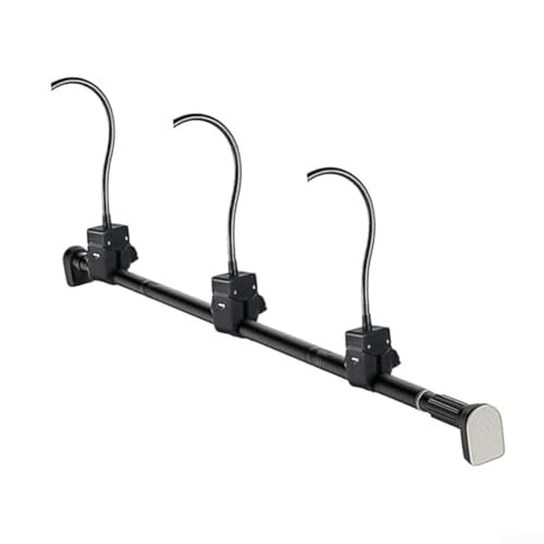 Besshepplo Verstellbare Weihnachtspflanzenhalterung Teleskop-Metallhalter wetterfest rostbeständig für Weihnachtsstern Kranz Urlaub Dekor Balkon Kamin Markt (80-100 cm) von Besshepplo