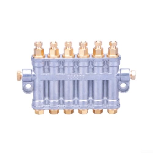 Besshepplo Volumetrische Fettöle Verteiler Separator Ventile Aluminium Zentrales Schmiersystem Volumetrisches Fett Ölabscheider Ventilteiler für Werkzeugmaschinen (2 Positionen) von Besshepplo