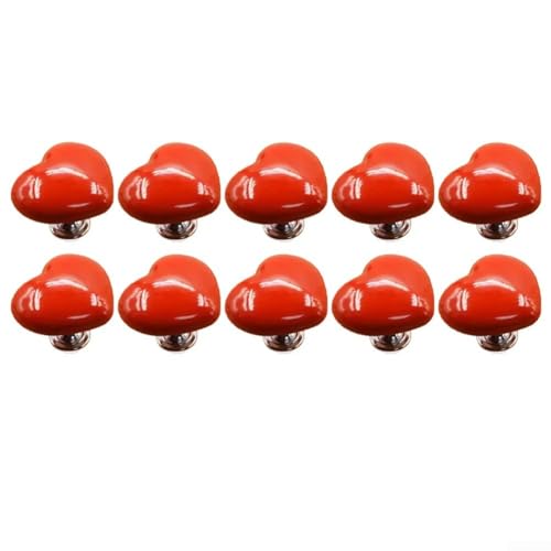 Charming Love Design WC-Druckknopf, passend für die meisten Standard-WC-Tanks, benutzerfreundlich (10 Rot) von Besshepplo