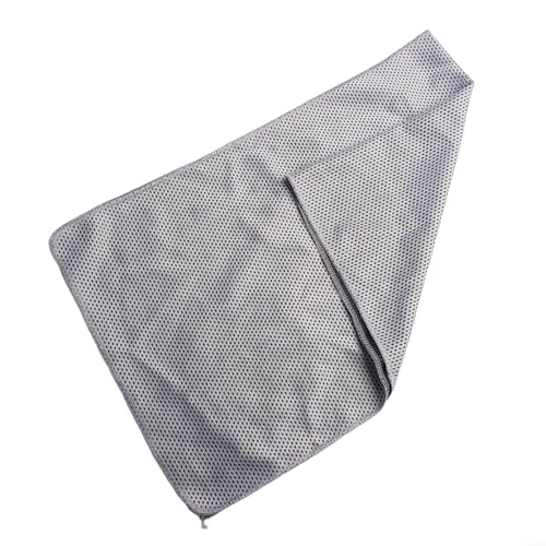 Cold Sensation schnell trocknendes Handtuch, perfekt für Sommersport, Laufen, Schwimmen und Camping (30 x 90 cm, hellgrau) von Besshepplo