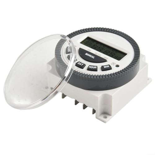 Digitale Zeitschaltuhr mit LCD-Display 16 Tages- oder Wochenprogramme für flexible Zeitplanung (12V) von Besshepplo