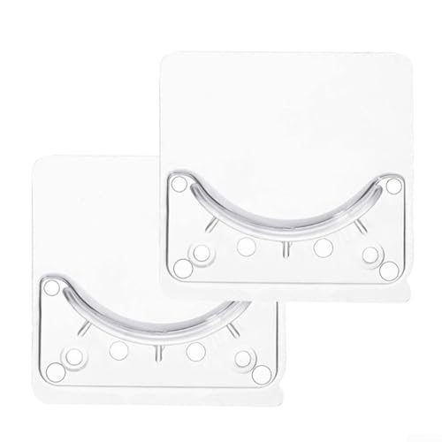 Duschvorhanghalter-Set, Wandmontage, 2 Stück, ohne Bohren, für Stangen bis zu 2 4 Zoll Durchmesser Duschvorhanghalter-Set, Wandmontage, 2 Stück, ohne Bohren, für Stangen bis zu 2 4 Zoll Durchmesser von Besshepplo