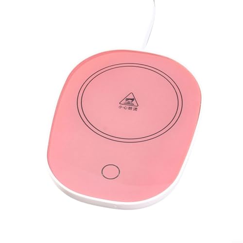 Effizienter Heizungsuntersetzer für warmen Kaffee oder Tee zu Hause oder im Büro (Rosa) von Besshepplo