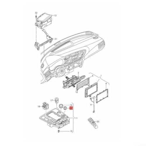 Ersatz-Lautstärkereglerabdeckung aus Chrom für A6 C7 für Allroad RS6 für Avant (2013 2018) Design von Besshepplo